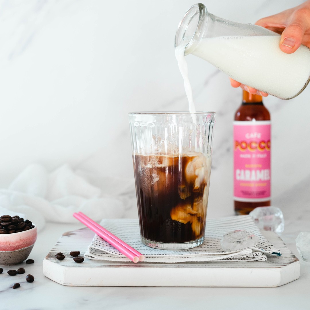 Drink Photography and Styling for coffee syrup Pocco Love, London